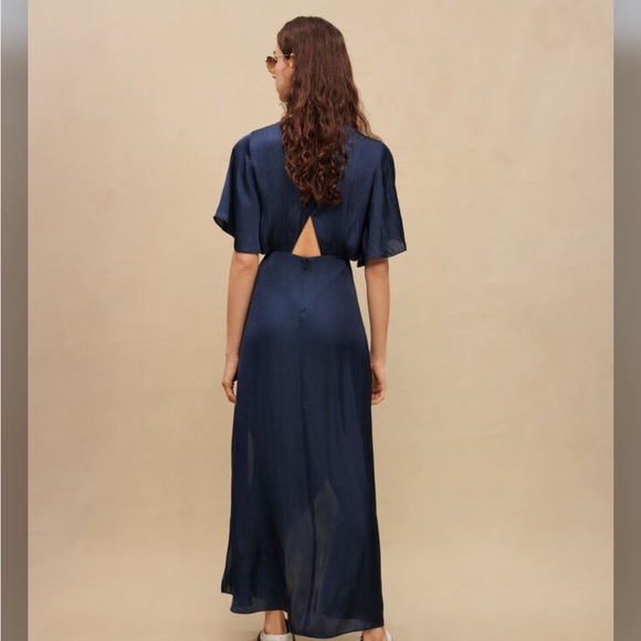 Maje FLOWING SATIN SCARF DRESS - Picture 3 of 15